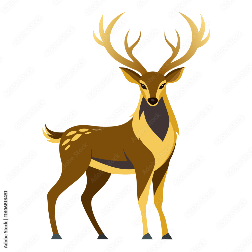 Fototapeta premium deer silhouette vector