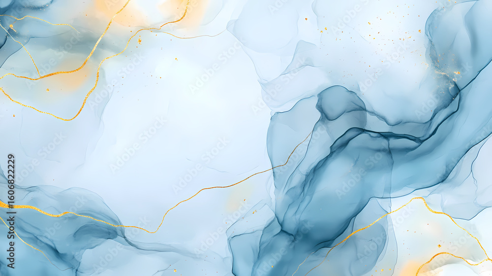 Naklejka premium Abstract Watercolor Flowing Design