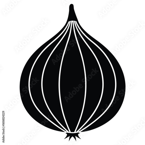 onion isolated on white