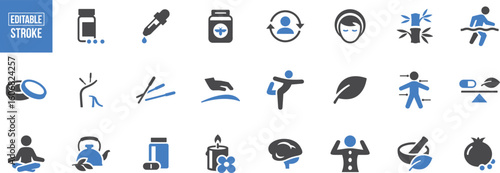 Healthcare Icons – Doctor, Medicine, Wellness, Exercise, Patient, Gym, Fitness, Treatment, Pills, Health, Healthcare, Yoga, Care, Sports, Physical Therapy, Icon

