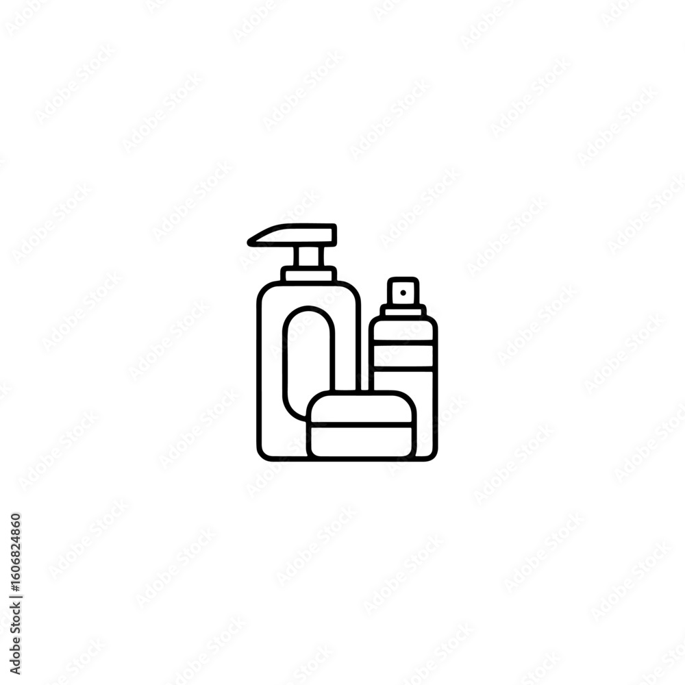 Obraz premium Cosmetics icon flat vector design.