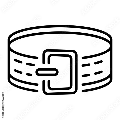 A linear style icon representing weightlifting belt