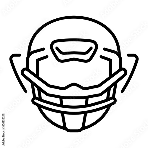 A line style icon showing sports mask