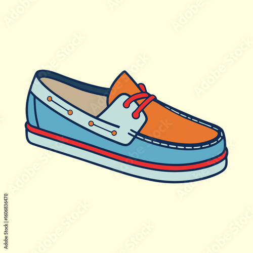 illustration of boat shoes
