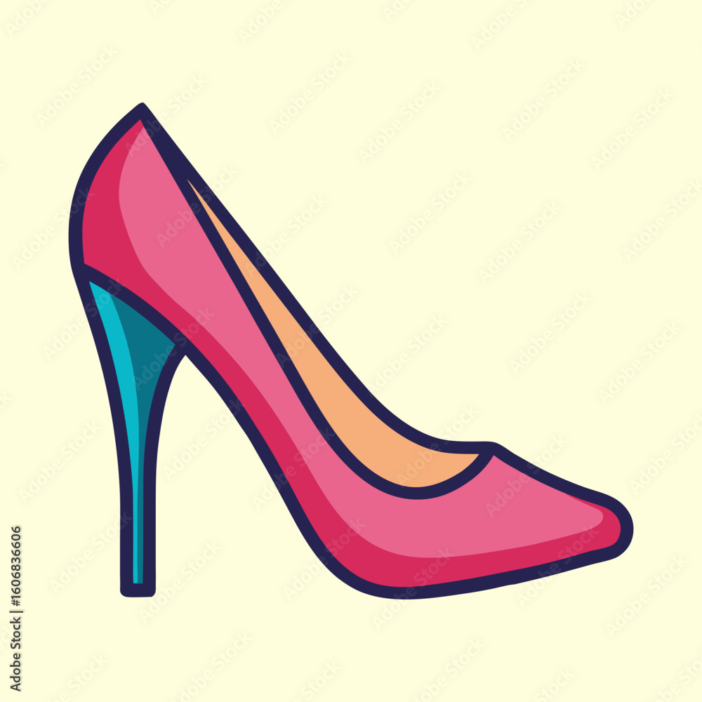 Obraz premium vector illustration of heels
