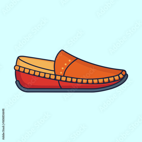 vector illustration of moccasins