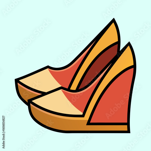 vector illustration of wedges