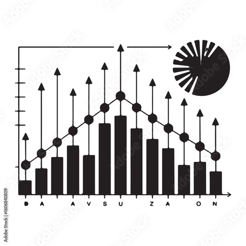 Visual representation of data trends and distribution