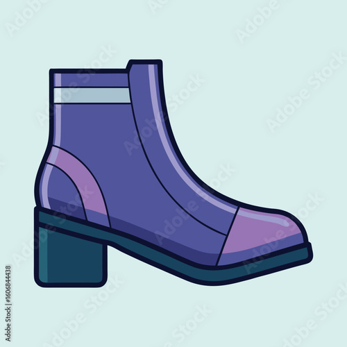 vector illustration of ankle boots