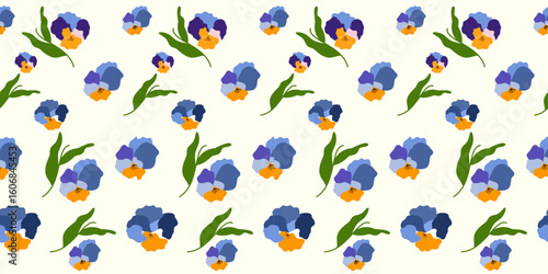 Colorful spring floral pattern with blooming flowers on white background for seasonal decoration and design Exotic hand drawn flowers, seamless patterns with floral for fabric, textiles, clothing