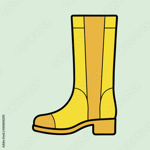 vector illustration of knee high boots