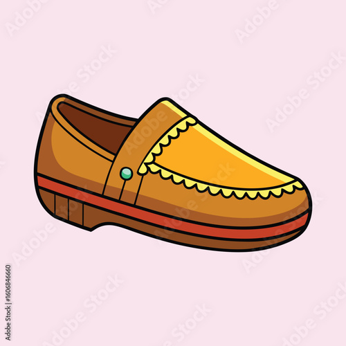 vector illustration of moccasins