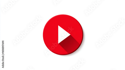 Red Circle Play Button Icon: Media Playback Symbol Free Download Red Circle Play Button Icon: Media Playback Symbol - GFXLoad