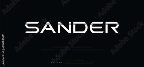 Sander Elegant awesome alphabet letters font and number. unique serif font. Classic Lettering Minimal Fashion Designs. Typography fonts regular uppercase and lowercase. vector illustration