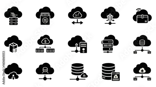 UI UX Web App Design Vector Icon Set – Minimal Flat Symbols

