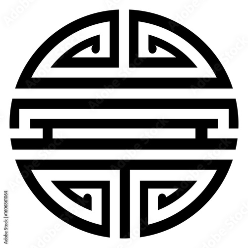 Icono símbolo chino de longevidad 
