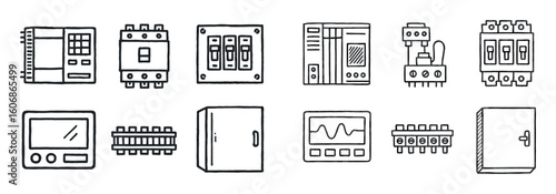 Electrician Icons Grid
