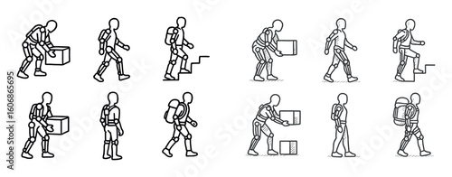 Exoskeleton Icon Grid