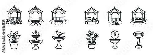 Garden Gazebo Icons