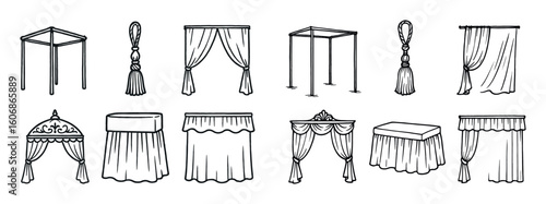 Sketch Style Furniture Icons