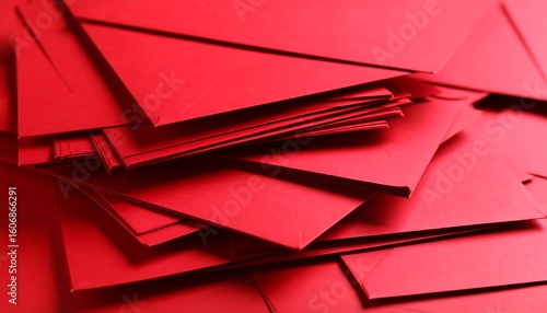 Stack of red envelopes