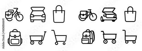 Picnic Transport Icons