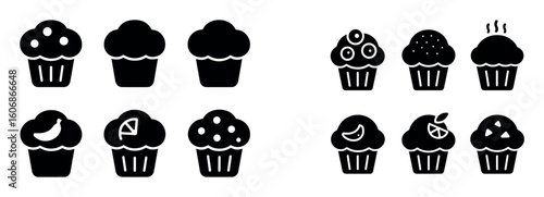 Muffin Icon Set