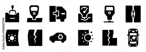 Autobody Repair Icon Set