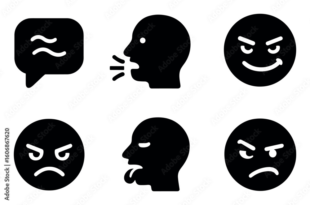 Obraz premium Minimalistic Icon Grid