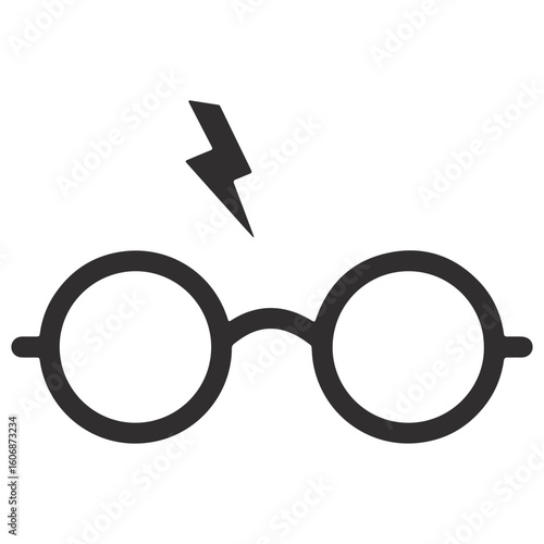 Harry Reseallable Potter Sillouette Vector Isloated On White Background