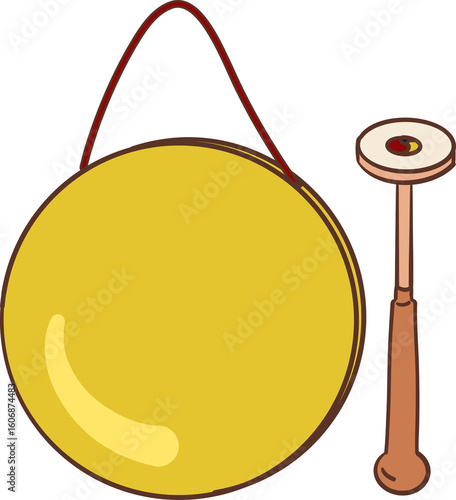 Photography kkwaenggwari korean music instrument clipart