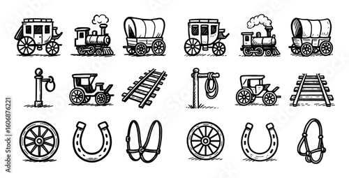 Western Transport Icons