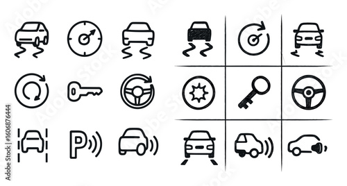 Hand-Drawn Dashboard Icons