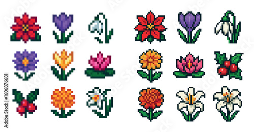 Seasonal Floral Icons