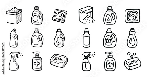 Cleaning Product Icons