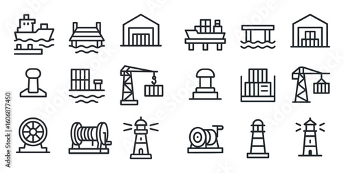 Minimalist Shipping Icons