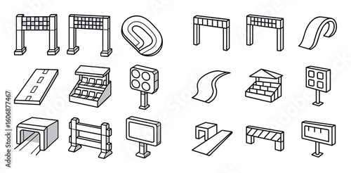 Race Track Icons