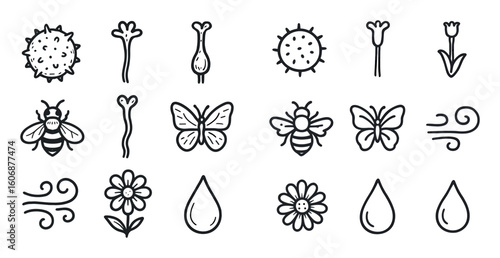 Botanical Icon Grid