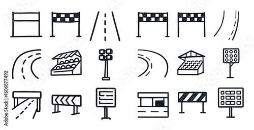 Racing Track Icons