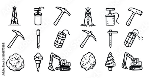 Mining Tools Icons
