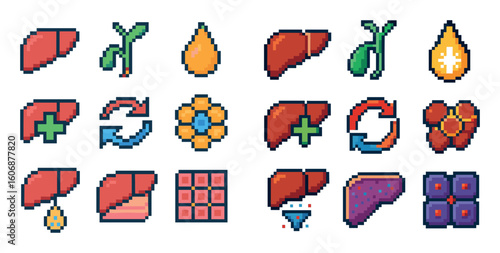 Liver Organ Icons