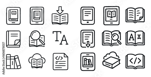 Digital Book Icons