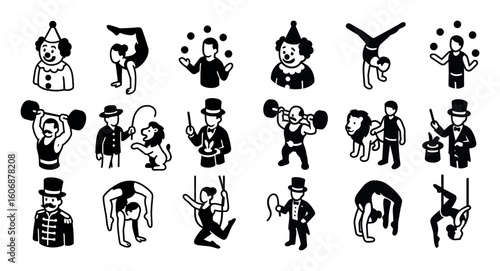 Circus Isometric Icons