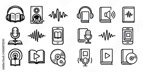 Audiobook Icon Grid