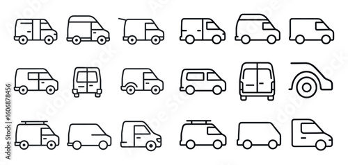 Minimalist Vehicle Icons
