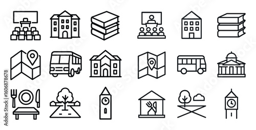 College Campus Icons