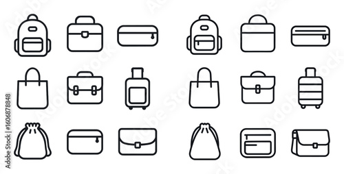 School Bag Icons