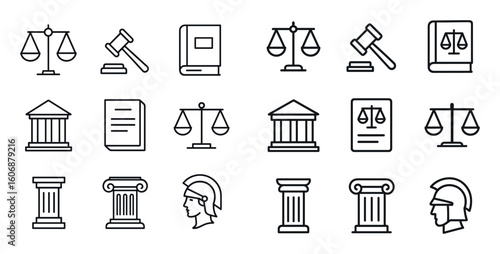 Jurisprudence Icon Grid