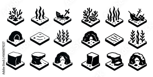 Isometric Diving Icons