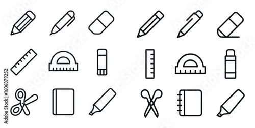 Minimalist School Icons